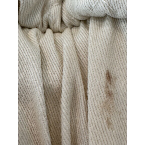 Avec Les Filles Quilted Cotton Tie Front Jacket Women’s M Cream Ruffles Pockets - Picture 7 of 10